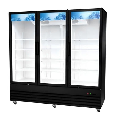 REFRIGERADOR ICEHAUS RVC-3PC-1885 | Refrigerador Vertical Comercial Merchandisers | 1408.6 L 49.7 ft3 Pies Cúbicos | 3 Puertas | Super Mercado Tienda Restaurante Lácteos Industrial Cocina Cremería Comercios Insumos Carnicería Hotel Panadería Refresquero Latas Bar Abarrotes Tiendas Abarrotes Bistró