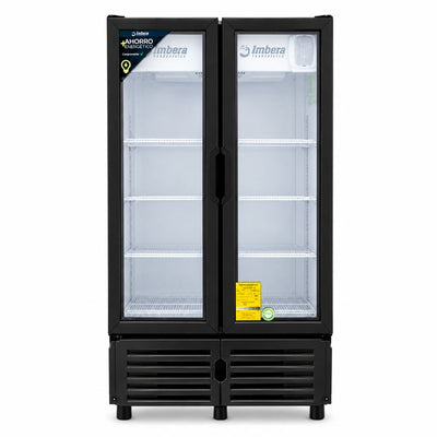 REFRIGERADOR IMBERA 1030651 VRD35 2P | Refrigerador Enfriador Vertical | 2 Puertas Cristal | 35 Pies Cúbicos | Super Mercado Abarrotes Carnicería