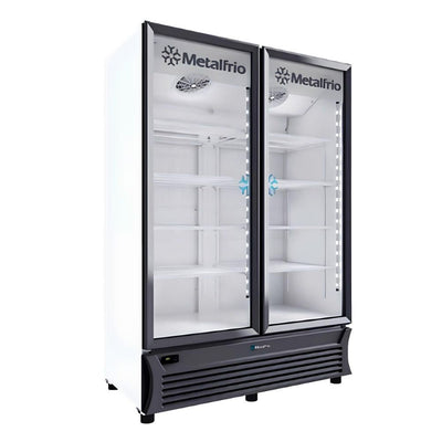 METALFRIO REFRIGERADOR RB800 | Refrigerador | Industrial Carnicería Abarrotes | Exhibidor Vertical | 2 Cristal | 42 ft3 | Vinil Blanco | Lácteos Industrial Cocina Cremería Comercios Insumos Hotel Panadería Refresquero Latas Bar Tiendas Bistró Restaurante Carnicería Abarrotes