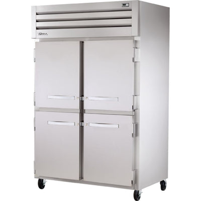REFRIGERADOR TRUE STG2R-4HS-HC | Refrigerador Vertical | 4 Medias Puertas Solidas | Acero Inoxidable Aluminio | Restaurante Cocina Industrial Restaurante Lácteos Industrial Cocina Cremería Comercios Insumos Carnicería Hotel Panadería Refresquero Latas Bar Abarrotes