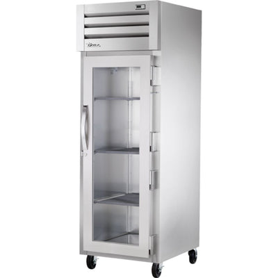 REFRIGERADOR TRUE STR1F-1G-HC | Refrigerador Vertical | 1 Puerta Cristal | Acero Inoxidable Aluminio | Restaurante Cocina Industrial Pastelería Restaurante Lácteos Industrial Cocina Cremería Comercios Insumos Carnicería Hotel Panadería Refresquero Latas Bar Abarrotes