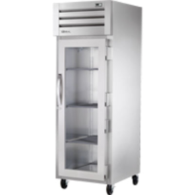 REFRIGERADOR TRUE STR1R-1G-HC | Refrigerador Vertical | 1 Puerta Cristal | Acero Inoxidable Aluminio | Restaurante Cocina Industrial Pastelería Panaderia Pasteleria Restaurante Cocina Industrial Banquetes Pan Masa Hoteles Cafeterías Estadios Arenas Empresas de Servicio Alimentación Caliente Alimentos
