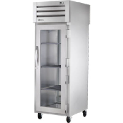 REFRIGERADOR TRUE STR1RPT-1G-1S-HC | Refrigerador Vertical | 1 Puertas Cristal | Acero Inoxidable Aluminio | Restaurante Cocina Industrial Panadería Restaurante Lácteos Industrial Cocina Cremería Comercios Insumos Carnicería Hotel Panadería Refresquero Latas Bar Abarrotes