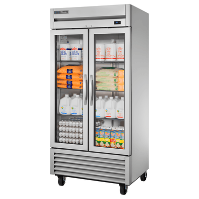 REFRIGERADOR TRUE T-35G-HC~FGD01 | Refrigerador Vertical | 2 Puertas | 6 Estantes | Acero Inoxidable | Restaurante Lácteos Industrial
