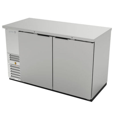 REFRIGERADOR ASBER ABBC-58 HC / S-HC | Refrigerador Contra Barra | 2 Puertas Solidas | 4 Parrillas | Eléctrico | Acero Inoxidable | Fonda Bistró Bar | Cafetería Bebidas Frías Cerveza