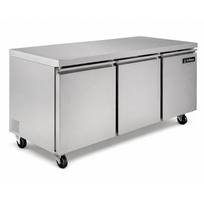 BAJO BARRA ICEHAUS RBB-3P-SS-01 | Refrigerador Bajo Barra | 17 Pies Cúbicos | 3 Puertas Solidas | Acero Inoxidable | Cocina Industrial Restaurante | Mesa de Trabajo Refrigerada Refrigerador Bajo Mostrador Bajo Barra Conservador Cocina Fría Acero Inoxidable Restaurante Cafetería Cocina Industrial Bar Cremería Hotel
