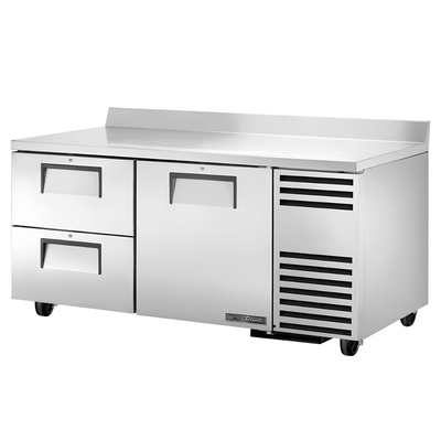 REFRIGERADOR BAJO MOSTRADOR TRUE TWT-67D-2-HC | Refrigerador | 1 Puerta | 2 Cajones | 2 Estantes | Restaurante Bar Cocina Industrial