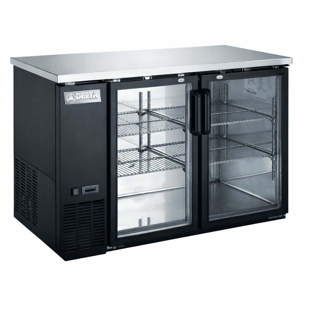 REFRIGERADOR DELTA D-BBC-2PV | Refrigerador CONTRA BARRA | 11 Pies Cúbicos | 2 Puertas | Hotel Carnicería Abarrotes