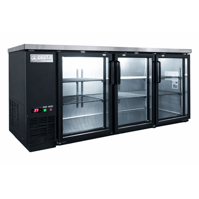 REFRIGERADOR DELTA D-BBC-3PV | Refrigerador CONTRA BARRA | 19 Pies Cúbicos | 3 Puertas | Hotel Carnicería Abarrotes