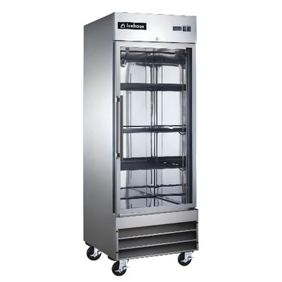 REFRIGERADOR ICEHAUS REFRIGERADOR CV-1PC-SS-01 | Refrigerador Vertical 1 Solida | 21 Pies Cúbicos | Acero Inoxidable | Hotel Carnicería Abarrotes Negocio de Alimentos Tiendas Food Truck Panadería