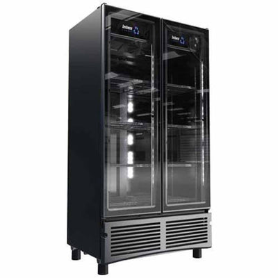 REFRIGERADOR IMBERA 1019885 VR26 D | Refrigerador Cobalt Vertical | 2 Puerta Cristal | 26 Pies Cúbicos | Cremería Hotel Bar Restaurante Tiendas Lácteos Industrial Cocina Comercios Insumos Panadería Carnicería Refresquero Latas.