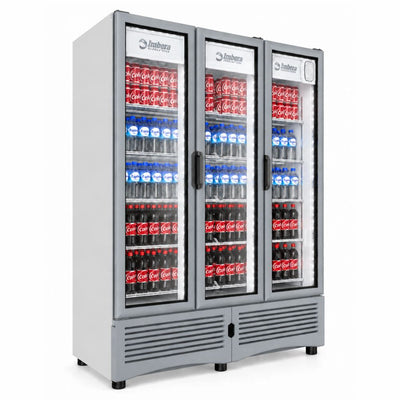 REFRIGERADOR IMBERA 1023825 G342 3P | Refrigerador Vertical | 3 Puertas Cristal | 42 Pies Cúbicos | Refresquero Cremerías Carnicería Abarrotes