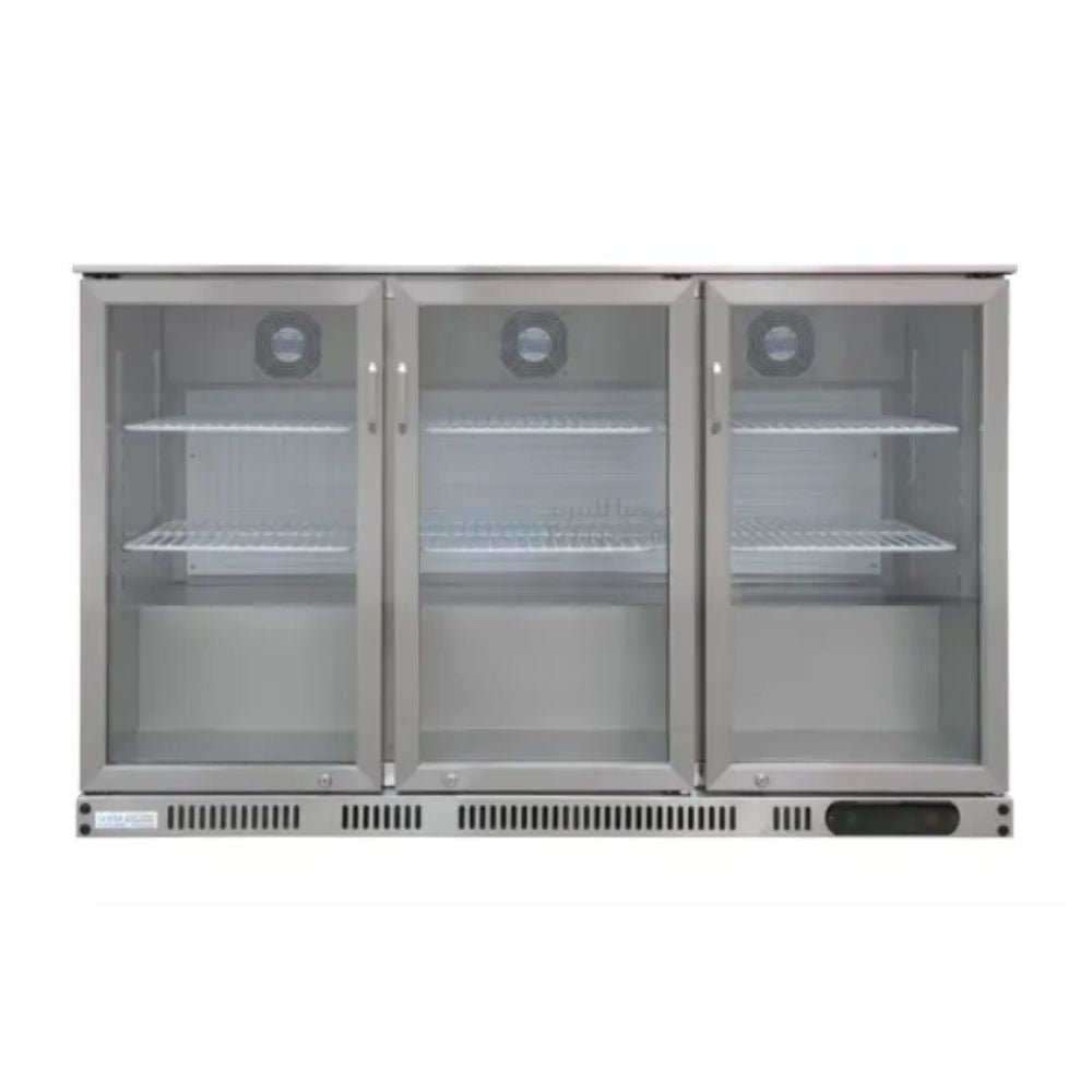 REFRIGERADOR KEITER KREPPSLAND METGN-320L | Refrigerador Contrabarra Back Bar | 3 Puertas | Acero Inoxidable | Cocina Industrial Bar Hotel