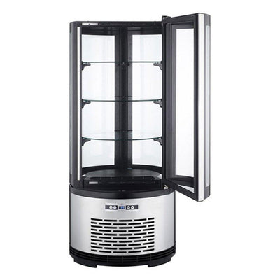 REFRIGERADOR MIGSA ARC-100R | Refrigerador Exhibidor Vertical 1 Puerta Cristal | 3.5 Pies Cúbicos | Acero Inoxidable | Cremería Comercios Carnicería Abarrotes | Industrial Abarrotes Cocina Cremería Comercios Insumos Hotel Panadería Carnicería Refresquero Latas Bar Tiendas Bistro Restaurante Lácteos