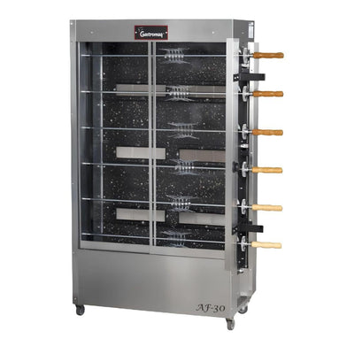 ROSTICERO GASTROMAQ AF30G2 | Rosticero | 30 Pollos | Acero Inoxidable | Rosticerías Pollerías Restaurantes cafeterías cocinas industriales hoteles comedores industriales negocios de comida rápida producción de alimentos