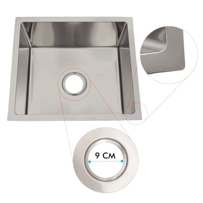 TARJA MINDEJAL MLM1525204913 | Tarja de Lujo | 1 Tina Cuadrada Profunda | Acero Inoxidable | Cocina Industrial Restaurante Tarja Loza Restaurante Cocina Bar Hotel Lavatrastes Lavaloza Mobiliario Escurreplatos Lavar