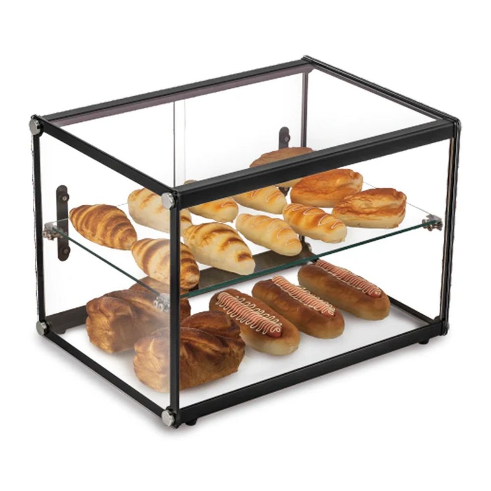 VITRINA EXHIBIDORA MIGSA ZW-65 | Vitrina Exhibidora Neutra | Cristal Recto | 65 Litros | Panadería Negocio Restaurante Tienda Comercial Supermercado Alimentos Exhibición Negocio Abarrotes