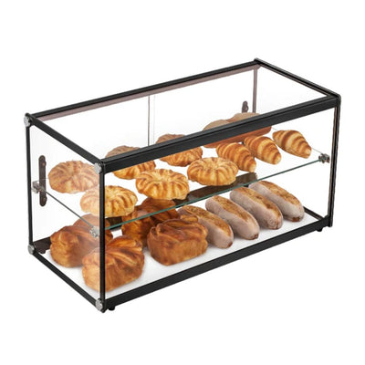 VITRINA EXHIBIDORA MIGSA ZW-90 | Vitrina Exhibidora Neutra | Cristal Recto | 90 Litros | Panadería Negocio Restaurante Tienda Comercial Supermercado Alimentos Exhibición Negocio Abarrotes