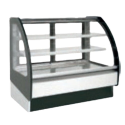 VITRINA INFRICO VBR12IR | Vitrina Exhibidora Pastelera 50" | 12.8 Pies Cubicos | Cristal Curvo | Puertas Traseras Corredizas | Pasteleria Cafeteria Panaderia Cafeteria Restaurante Bares Tiendas Convivencia Pastelerias Panaderia Supermercado Establecimiento Servicios Alimentos Para Ensaladas Sandwiches Bebidas Postres Pasteles Supermercado Establecimiento Servicios Alimentos Carniceria Cremeria Para Carne Lacteos