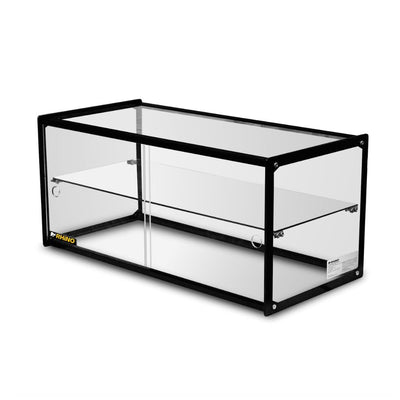 VITRINA RHINO VITNEU-120R | Vitrina Neutra Recta | Frente 92.2 cm | Capacidad 120 L | Buffet Restaurante Cafetería Pasteleria Reposteria Negocio Alimentos Pasteles Panes Exhibición Industrial Carnicería Cremería