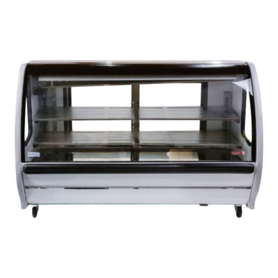 VITRINA TORREY 1026478 TEM200B R290 | Vitrina Exhibidora Refrigerada | Cristal Curvo | Frente 191 cm | Acero Inoxidable | Carnicería Cremería Supermercado