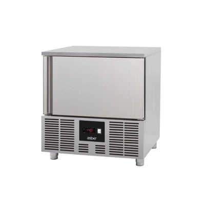ABATIDOR ASBER EBC-05 | Abatidor de Temperatura Enfriador Rápido | Acero Inoxidable | Vertical | 1 Puerta | Eléctrico | Repostería Pastelería Cocina Industrial | Enfriar Alimentos Comida Caliente Hirviendo Buffet Servicio de Banquetes Restorán Cocina Comedor Industrial Abatidor de Temperatura Enfriador Rápido Ultracongelado Congelador de Enfriamiento Rápido Shock Freezer Blast Chiller