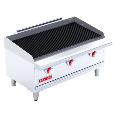 ASADOR CORIAT ACH-3 PETIT | 3 Parrilla | 3 Quemadores | Gas | Lámina De Acero Inoxidable | Restaurante Hotel Industrial Negocio de Comida Asar Negocio Tostar Cocina Comedor Industriales Asada Autoservicio Alta Cocina.