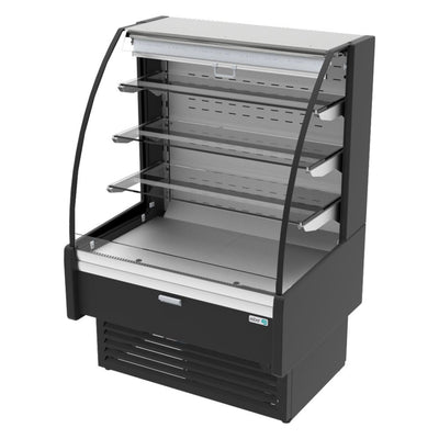 Asber AVVAM-6-9 Vitrina Exhibidora 3 Estantes Lamina Acero - Vitrinas Refrigeradas - Asber - KitchenMax Store