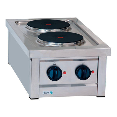 PARRILLA ASBER ERE-400T | Parrilla | 2 Quemadores | Eléctrico | Acero Inoxidable | Restaurante Bistro Buffet | Cafeteria Restaurante Banquetera Bufetera Local Comercial Puesto comida Taquiza Bistro Buffet Catering Italiano Cafeteria Bistrot Canapés Taquiza Alitas Mariscos