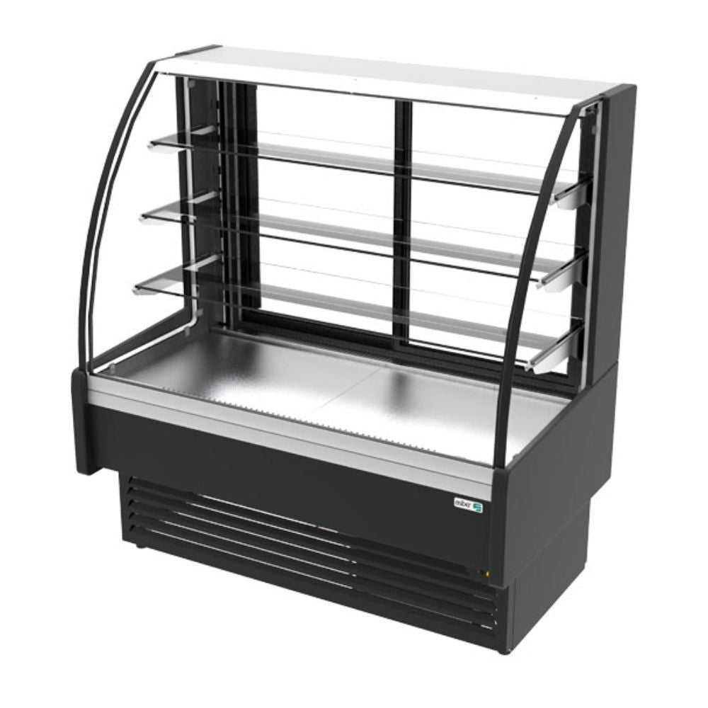 Asber AVV-6-13-C Vitrina Exhibidora 2 Puertas 3 Estantes Lamina Acero - Vitrinas Refrigeradas - Asber - KitchenMax Store