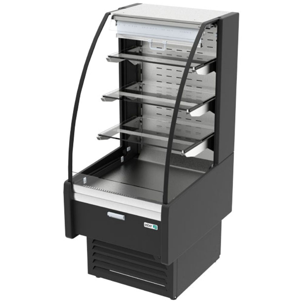 Asber AVVAM-6-6 Vitrina Exhibidora 3 Estantes Lamina Acero - Vitrinas Refrigeradas - Asber - KitchenMax Store