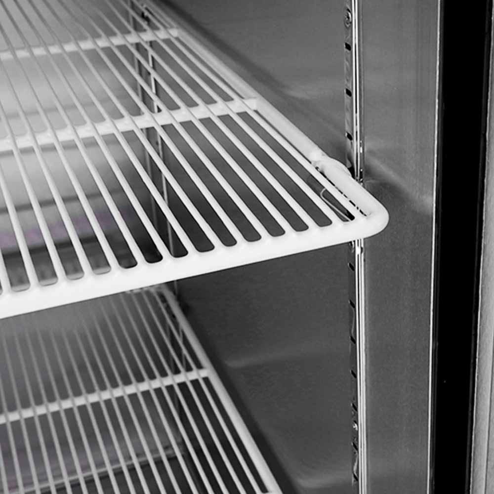 Atosa MBF8502GR Congelador Vertical 2 Puertas Solidas 3 Parrillas Acero Inoxidable - Congeladores Verticales - Atosa - KitchenMax Store