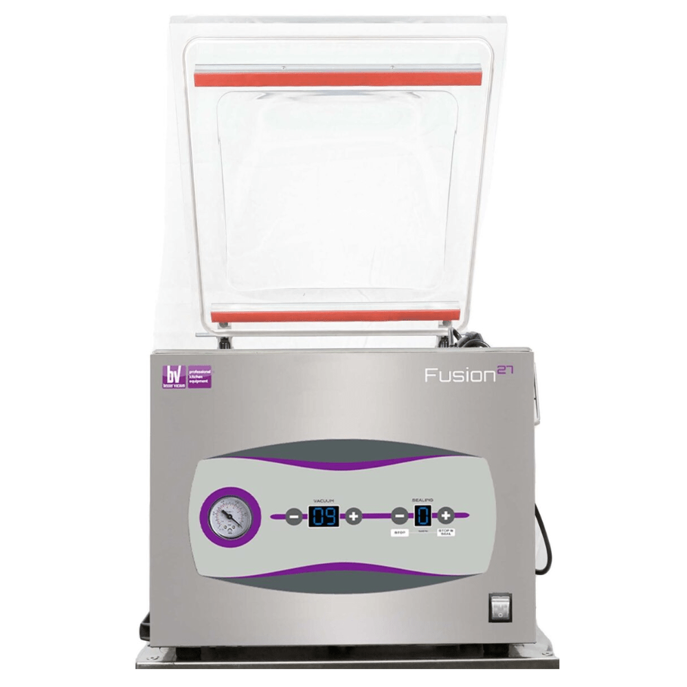 EMPACADORA AL VACÍO BESSER VACUUM FUSION27 | Empacadora al Vacío | Barra Sellado 26 cm | Acero Inoxidable | Alimentos Empacado Comida Restaurante Cocina Industrial Conservar