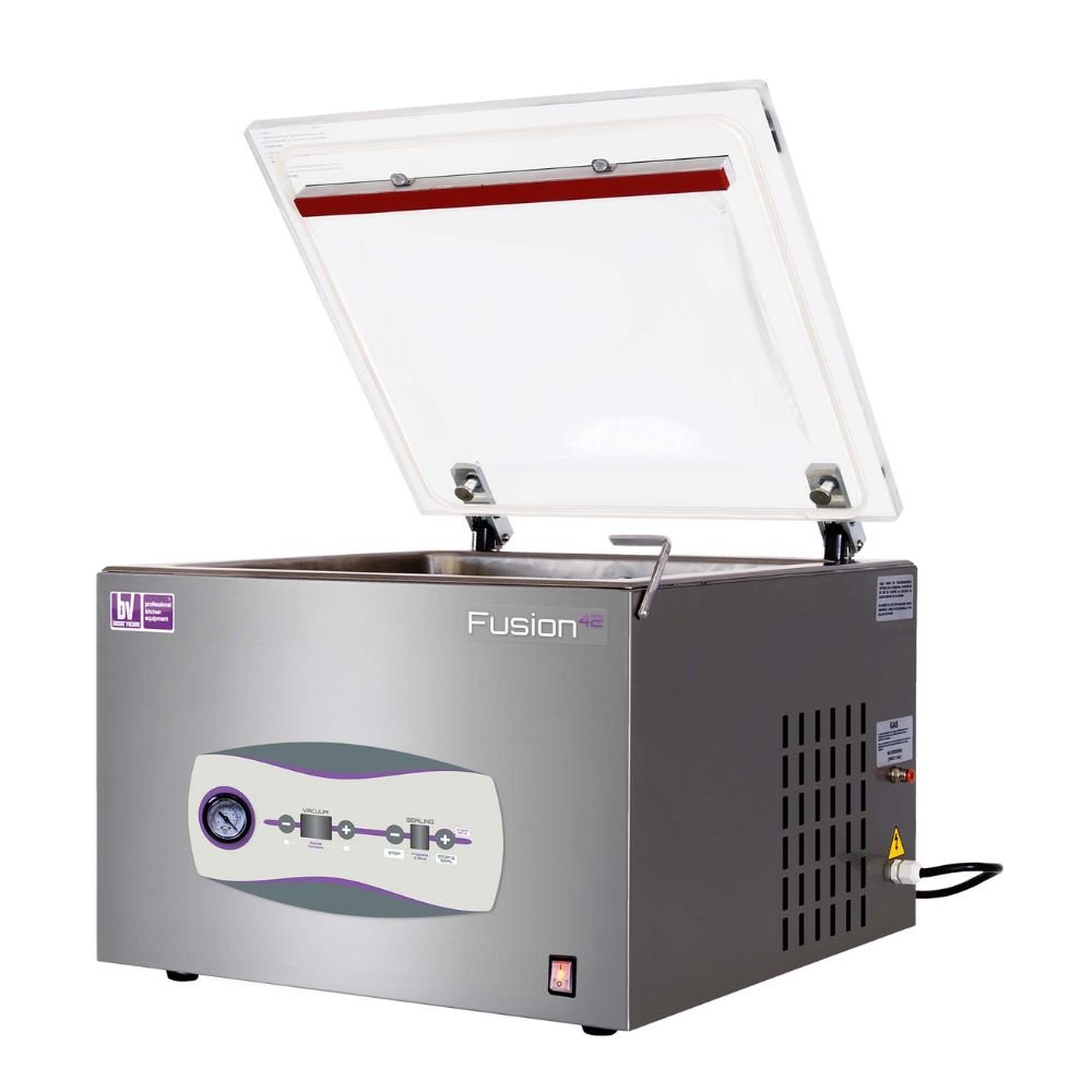 EMPACADORA AL VACÍO BESSER VACUUM Fusion42 | Empacadora al Vacío | Barra Sellado de 42 cm | Acero Inoxidable | Alimentos Empacado Negocio Frutas Vegetales Leguminosas