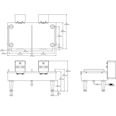 Bunn 2SH STAND, 120V Pedestal Doble para Servidores Cafe Restaurante Bar Buffete Cafe Americano Cocina Comedor Industrial Funeraria Sala de Espera Envíos seguros a todo México. Cotiza hoy mismo.  KitchenMax.Store