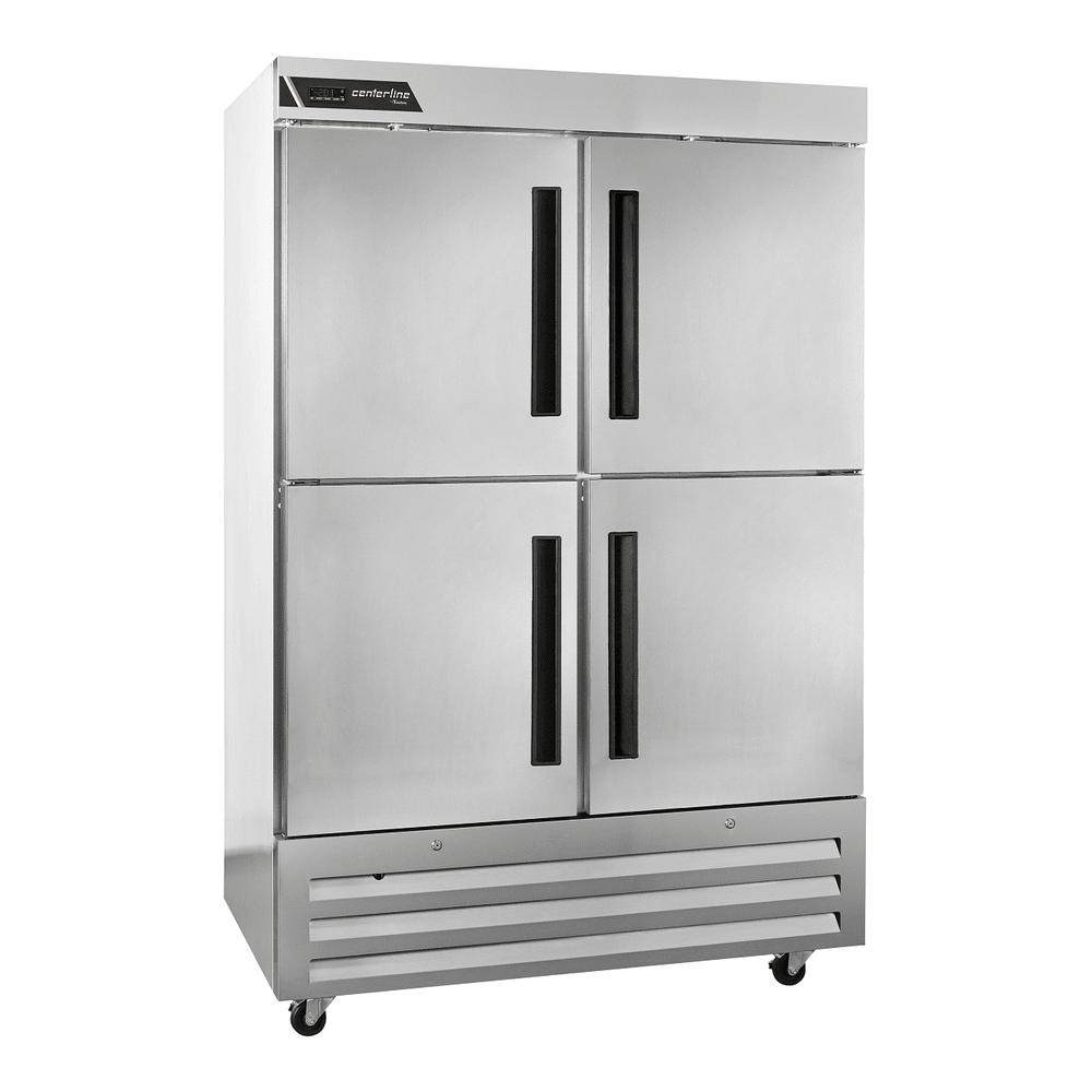 CONGELADOR CENTERLINE CLBM-49F-HS-LL | Congelador Vertical | 4 Medias Puertas Sólidas | Aluminio Anodizado | Carnicerías Abarrotes Minisúper Tiendas de conveniencia Restaurantes Cafeterías Panaderías Pastelerías Bares Hoteles Cocinas industriales Tiendas gourmet Delicatessen Supermercados Cremerías salchichonerías Negocios de bebidas lácteos