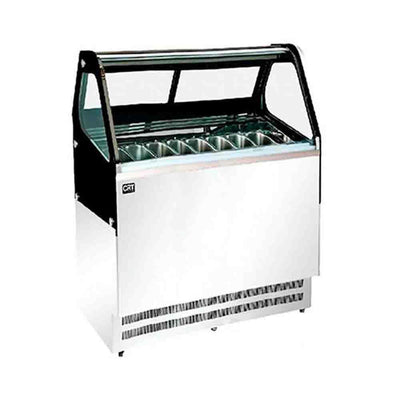 CRT FGGS1500LM Vitrina Refrigerada 300 Litros Temperatura -14 °C a -18°C Iluminacion Led Acero Inoxidable - Vitrinas Refrigeradas - CRT - KitchenMax Store