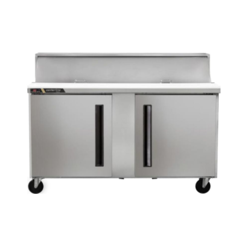 Centerline CLPT-6024-SD-LL 60” Mesa Preparacion MegaTop 2 Puertas Solidas Abertura Izquierda Izquierda 153.9 cm - - Centerline - KitchenMax Store