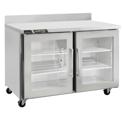 Centerline CLUC-36R-GD-WTRR Refrigerador Bajo Barra Puertas Cristal Mesa de Trabajo Abertura Derecha - - Centerline - KitchenMax Store