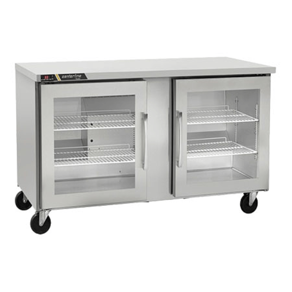 Centerline CLUC-48R-GD-LL 48” Refrigerador Bajo Barra Puertas Cristal Abertura Izquierda 122.6 cm - - Centerline - KitchenMax Store