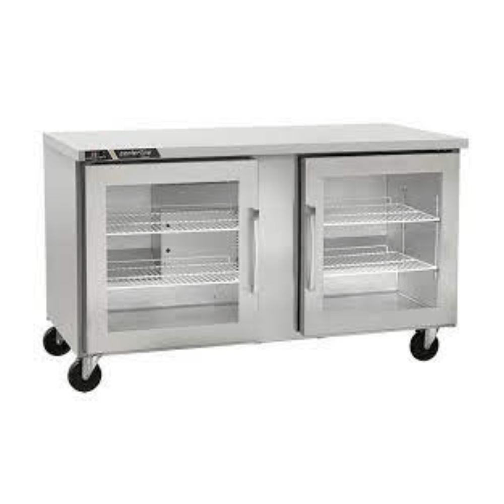 Centerline CLUC-60R-GD-LR 60" Refrigerador Bajo Barra Puerta Cristal Abertura Izquierda Derecha 153 cm frente - - Centerline - KitchenMax Store