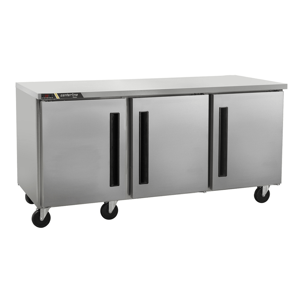 Centerline CLUC-72R-SD-LRR 72" Refrigerador Bajo Barra 3 Puertas Solidas Abertura Izquierda Derecha Izquierda - - Centerline - KitchenMax Store
