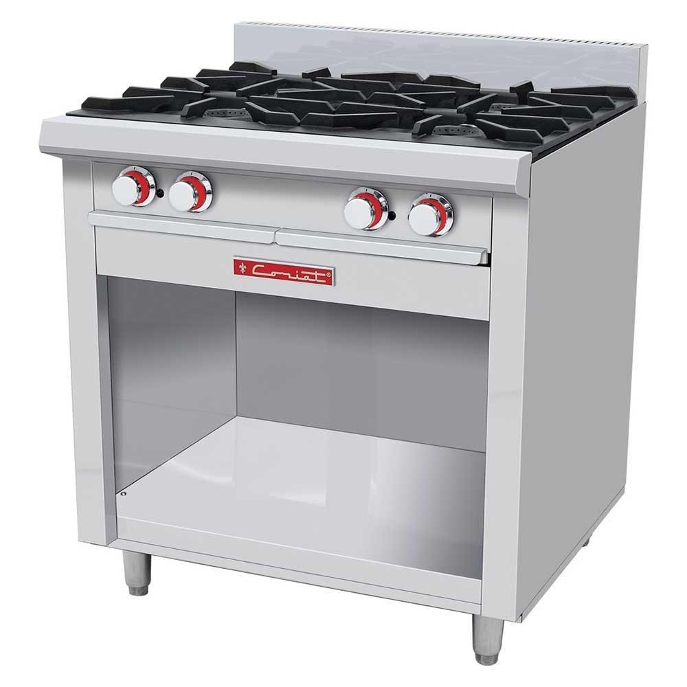 COCINA ELECTRICA DE 4 QUEMADORES BASE GABINETE - FRIONOX