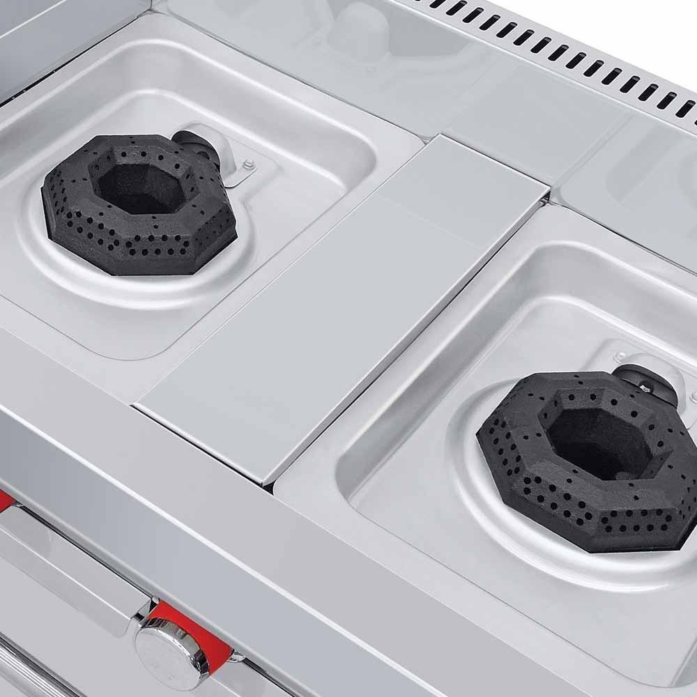 Coriat MULTICHEF PETIT Estufa 2 Parrillas 2 Quemadores Plancha Gratinador - Estufas / Parrillas - Coriat - KitchenMax Store. Imagen ilustrativa