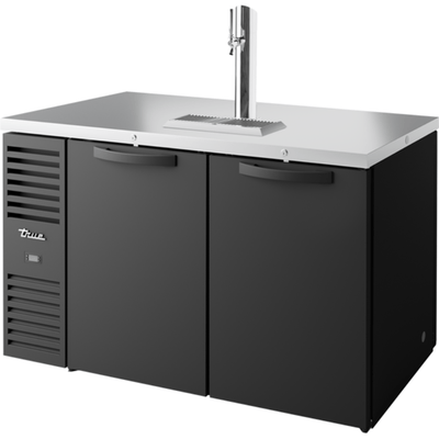 DISPENSADOR DE CERVEZA TRUE TDR60-PTSZ1-L-B-SS-SS-1 | Dispensador de Cerveza Fría Helada | Sistema Refrigeración a la Izquierda | Puertas Negras | para Cervecería Restaurante Bar