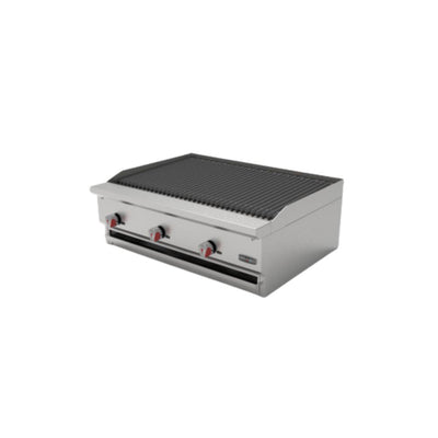 Drago AG-3-R Asador Gas Radiante Acero Inoxidable Asar Negocio Tostar Restaurante Cocina Comedor Industriales Asada Autoservicio Alta Cocina. Ideal para restaurante, cocina, industrial, tostar, abrasar, alta cocina, banquetes, alta cocina, negocio, cocinar, carne, res, puerco, pollo, hamburguesas, verduras, vegetales, elotes, barbecue, bbq, brochetas, carne asada, autoservicio, etc. KitchenMax.Store. Envíos seguros a todo México. Cotiza hoy mismo.