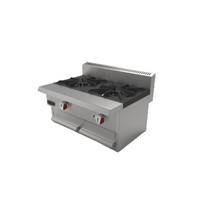 Drago CG-20-SLIM Parrilla 2 Quemadores Frente 61 cm Gas Acero Inoxidable - - Drago - KitchenMax Store