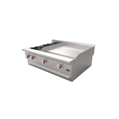 Drago CG-20PD Parrilla Combinada Frente 92 cm Gas 2 Quemadores Acero Inoxidable - - Drago - KitchenMax Store