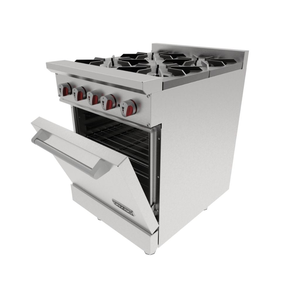 Drago CG-41 Estufa 4 Quemadores Horno Acero Inoxidable - - Drago - KitchenMax Store