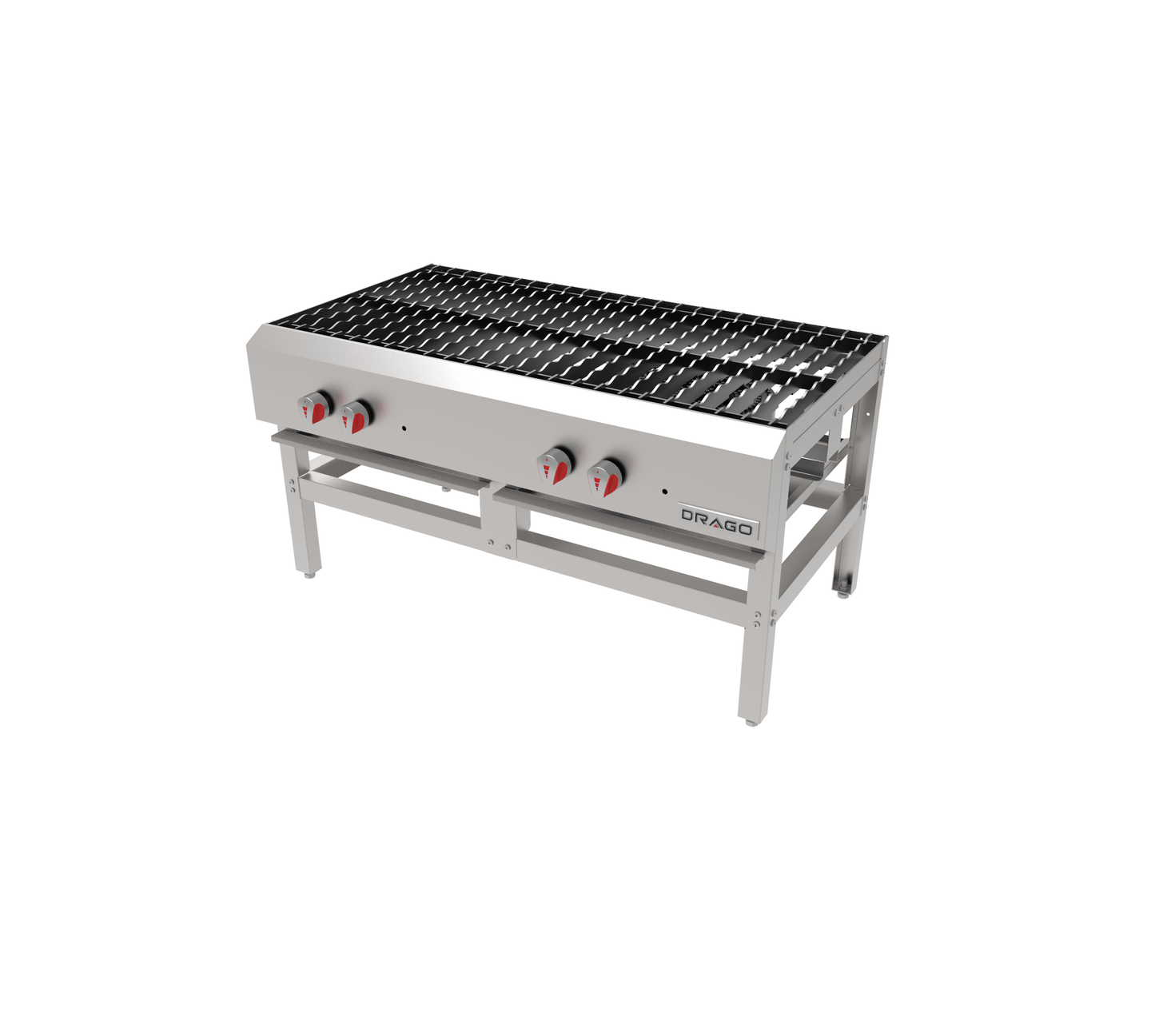 Drago EG-23A Estufon 2 Secciones Acero Aluminizado - - Drago - KitchenMax Store